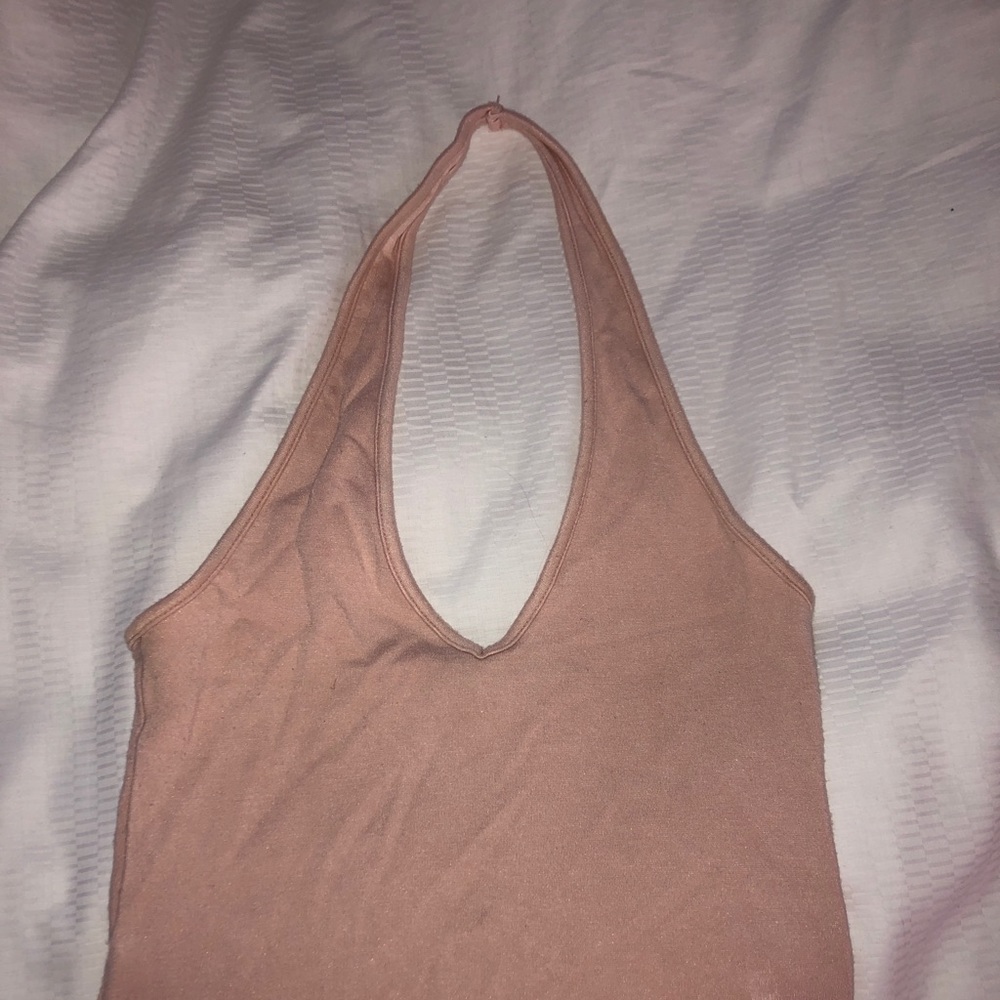 Halter light pink brandy Melville top!